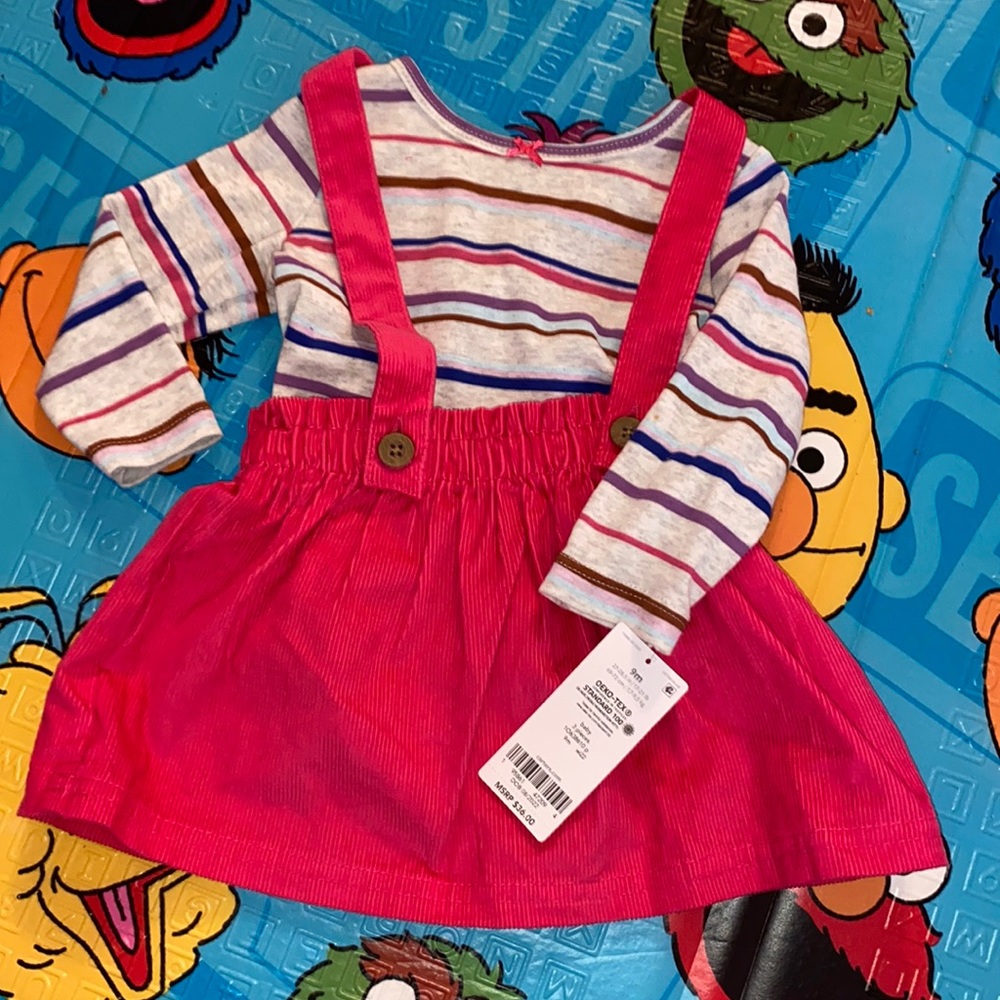 Carters 2pc hot pink dress set NWT